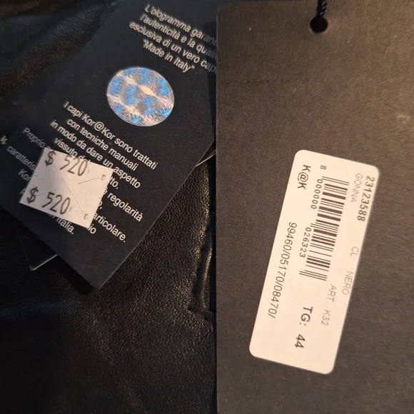 Kor@Kor Leather Mini Skirt - Picture 5 of 7